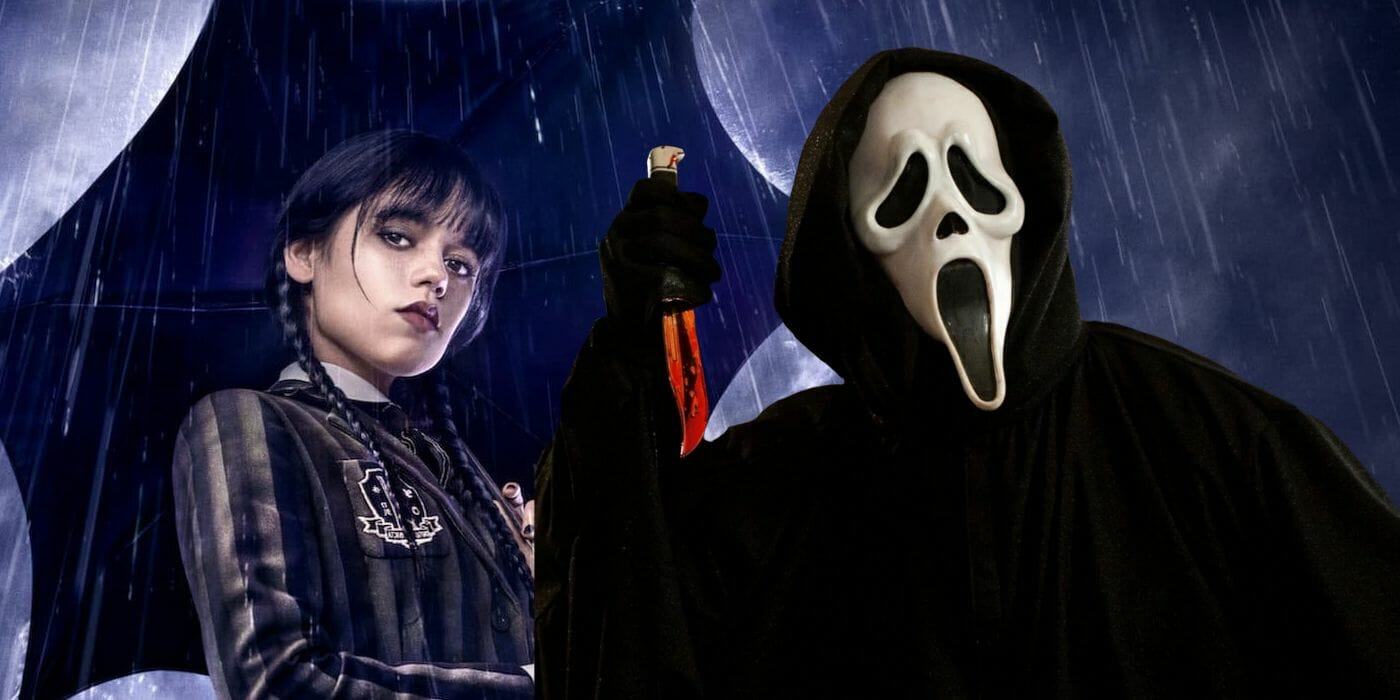 Jenna Ortega's Wednesday & Ghostface Face Off in Scream 6 Fan Art