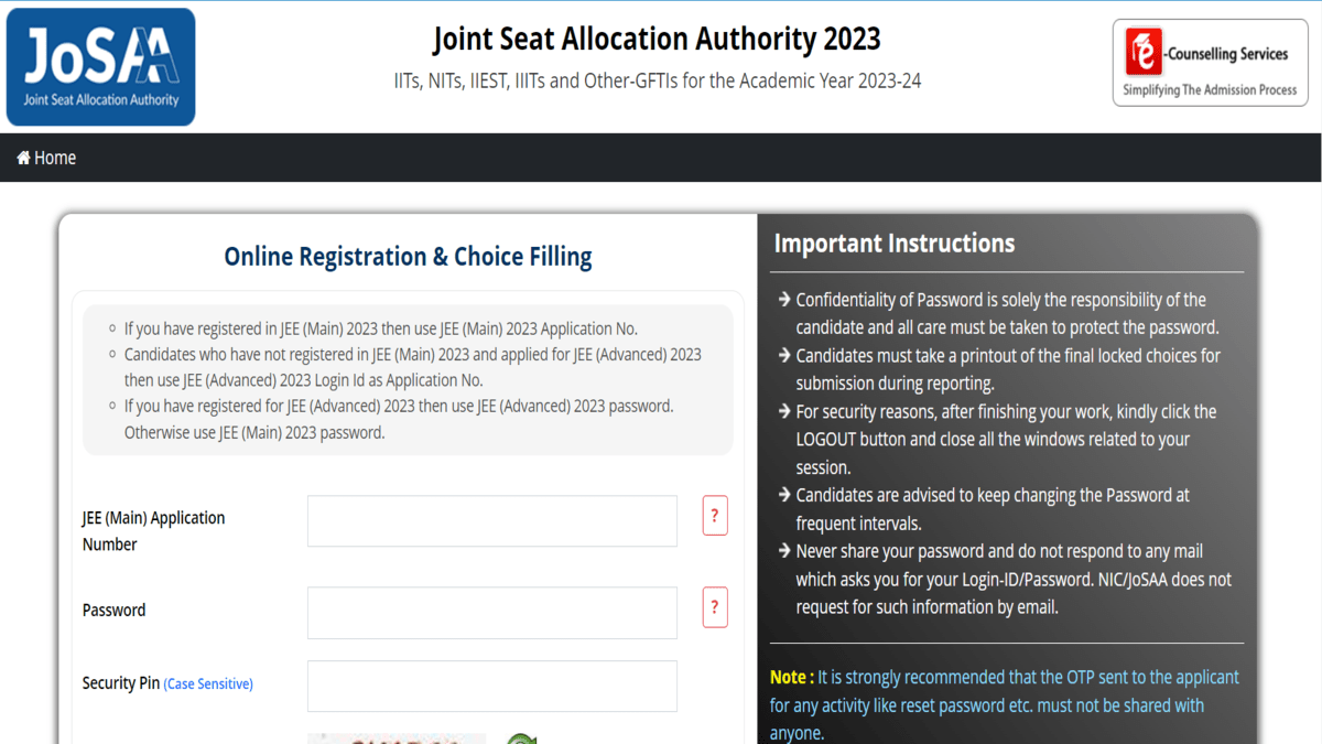 JoSAA seat allotment result 2023 for round 4 announced