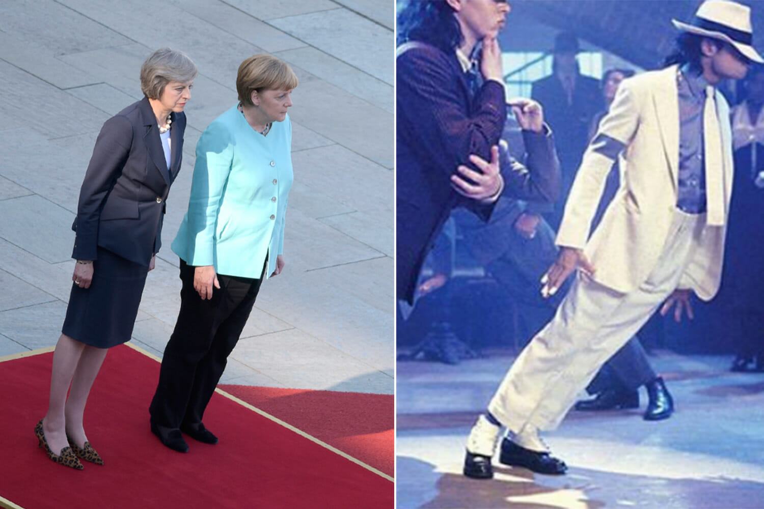 Michael Jackson evoked by Theresa May and Angela Merkel thanks to weird optical illusion