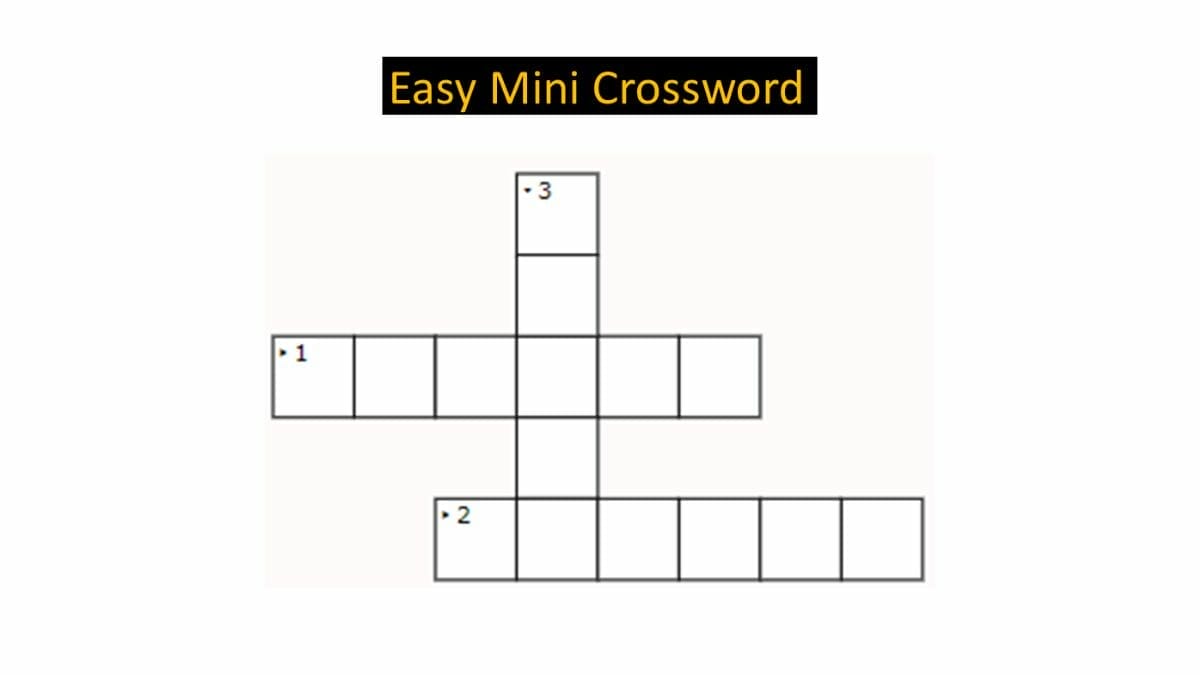 Jagran Josh Mini Crossword