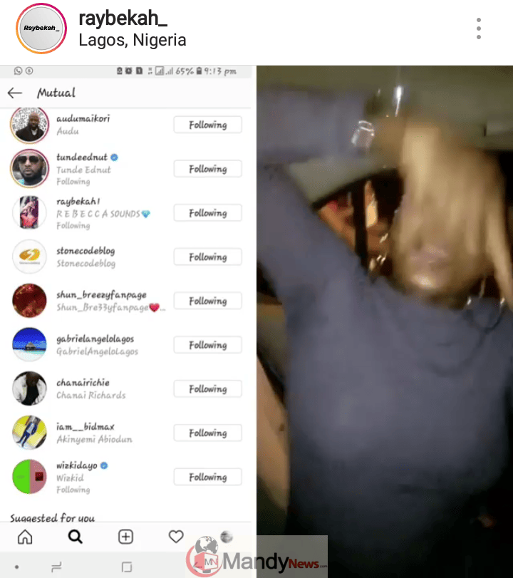 Singer Raybekah Goes Crazy As Wizkid Follows Her On Instagram (Video) 