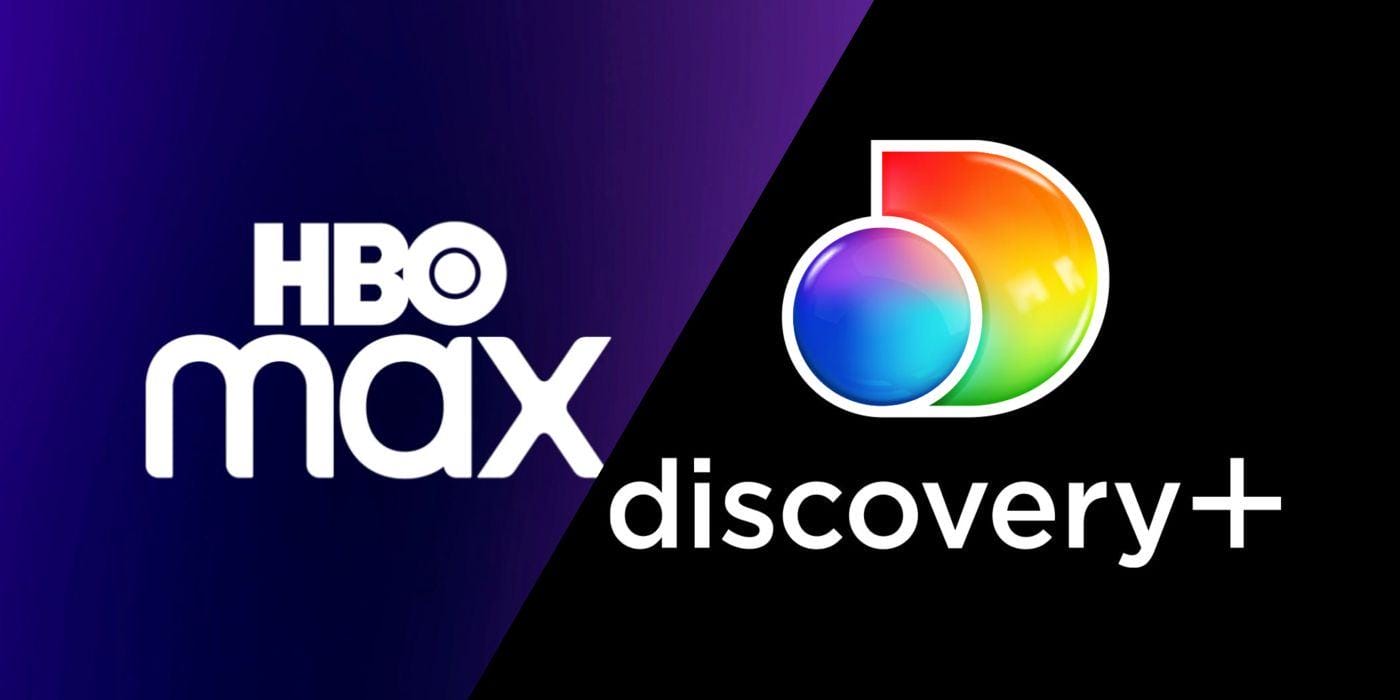 HBO Max Discovery+ Logos.