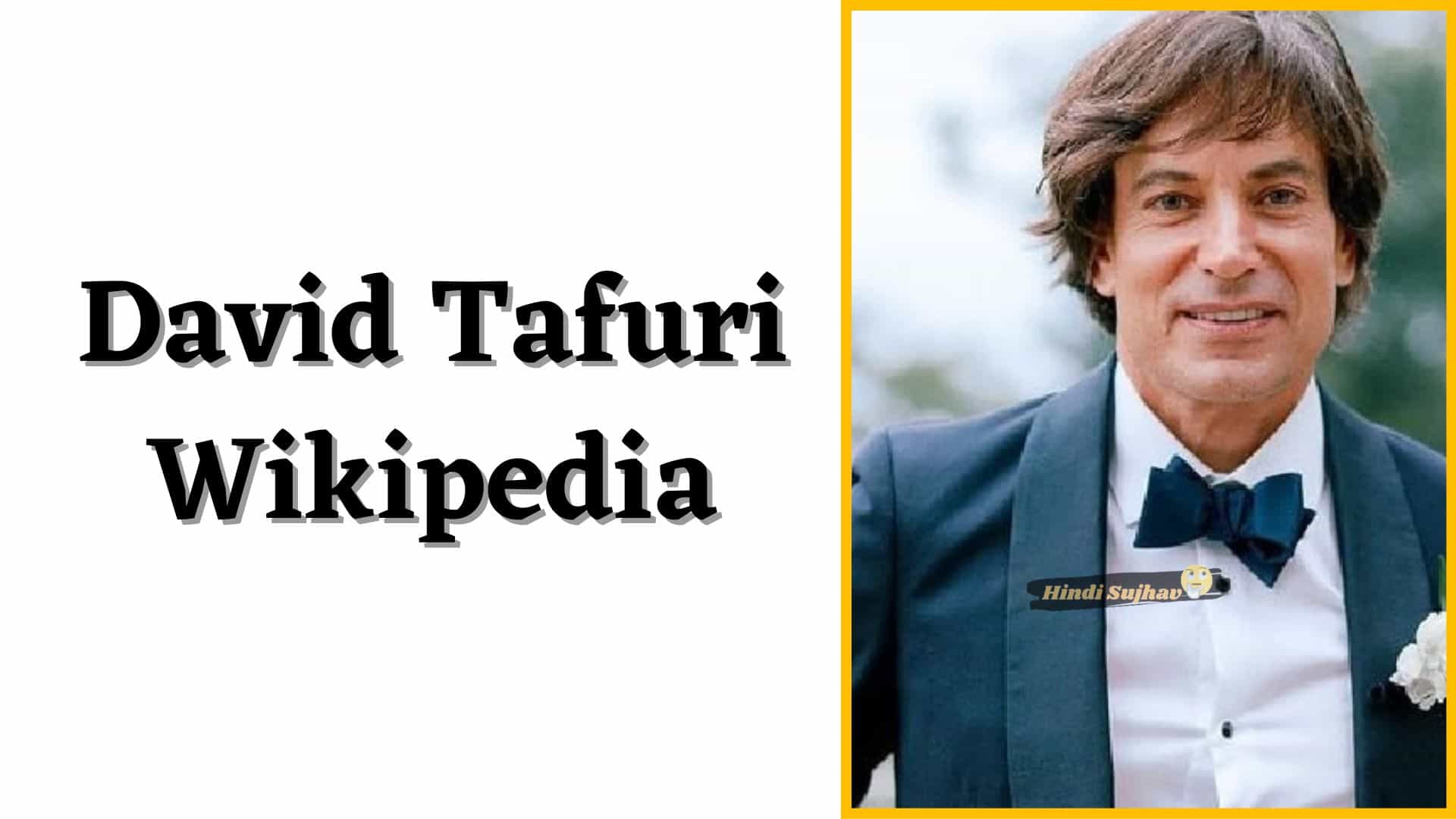 David Tafuri Wikipedia, Wiki, Gay, Bio, Age, Wife, Wedding, Partner, Instagram