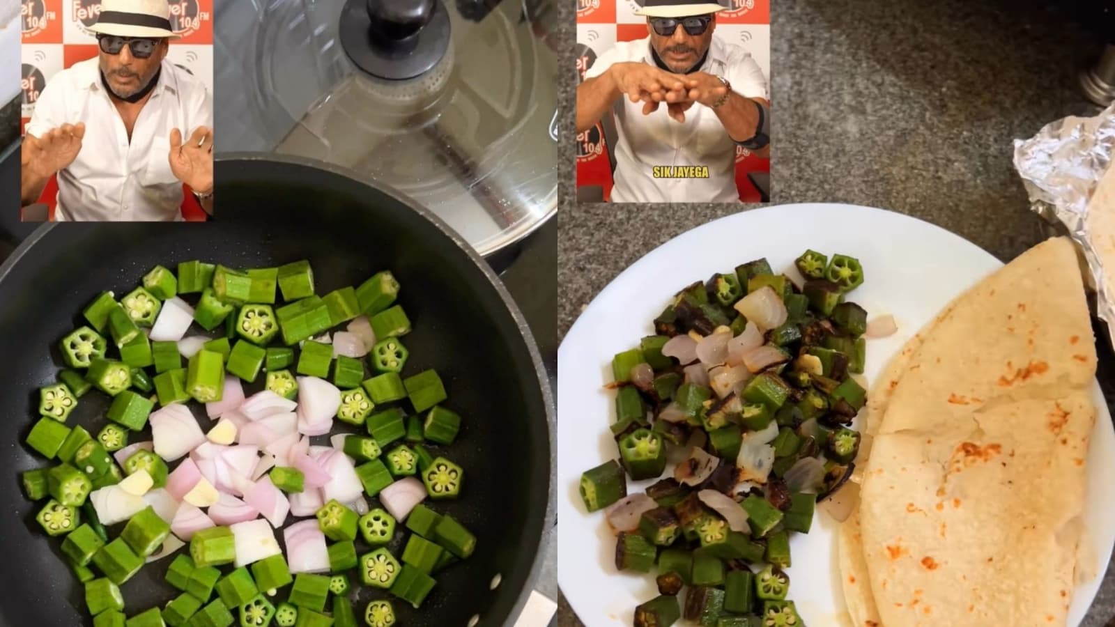 Food vloggers try Jackie Shroff’s viral bhindi recipe. Watch to know if it is a hit or a miss