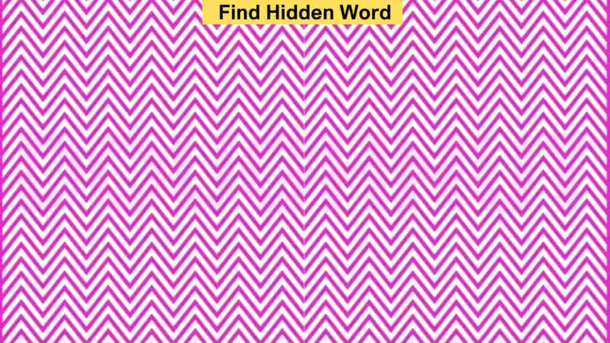 Optical Illusion to Test Your Vision: Find the Hidden Word in 5 Seconds
