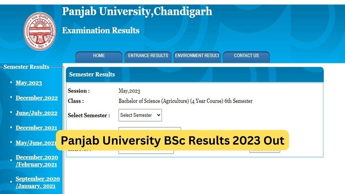Panjab University Result 2023