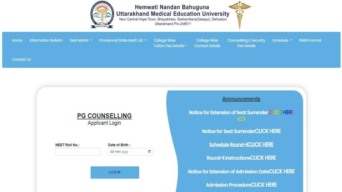 Uttarakhand NEET PG Counselling 2023 Registrations