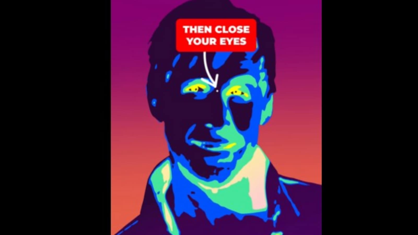 You can only see this optical illusion with your eyes closed. Try it now