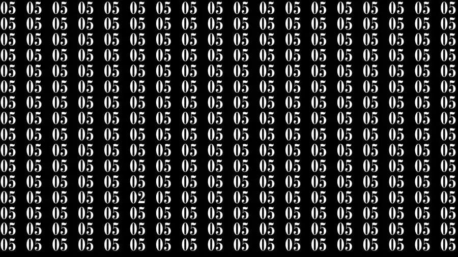 Optical Illusion Brain Challenge: If you have 20/20 HD Vision Find the number 02 in 18 Secs