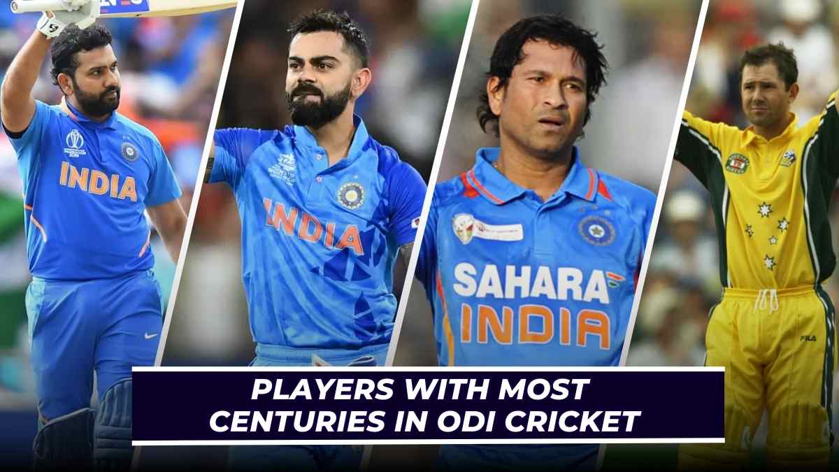 Get here the list of top batsmen who have hit the most hundreds in ODI Match