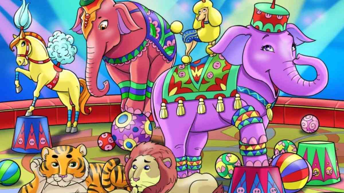 Only 2% Can Spot Piglet Hidden Inside the Circus Picture in 15 secs!