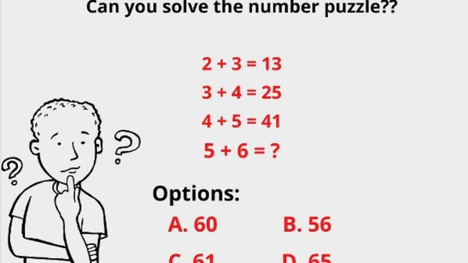 Can you solve this tricky brain teaser in under a minute?