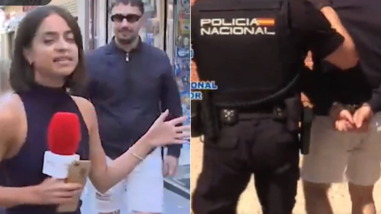 Man gropes reporter on live TV in Spain, gets arrested
