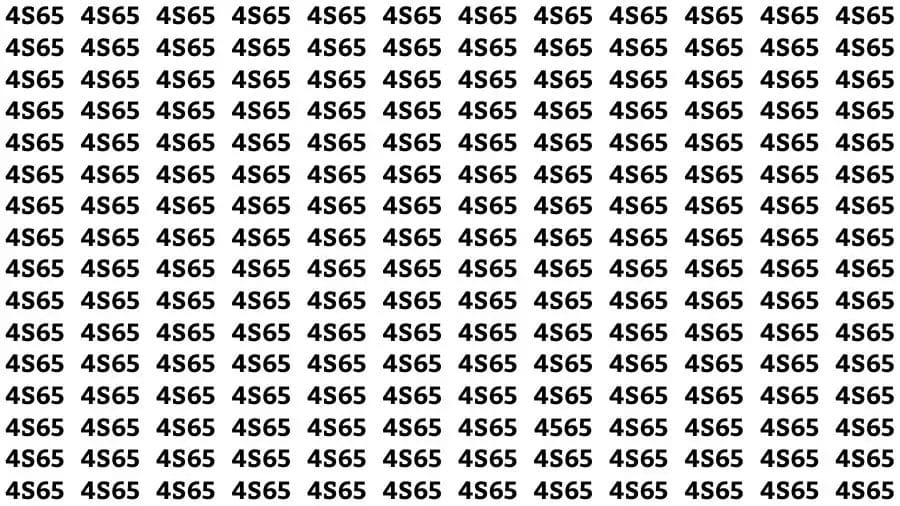 Mind-bending Optical Illusion Challenge You to Find the Number 4565 in 10 Secs