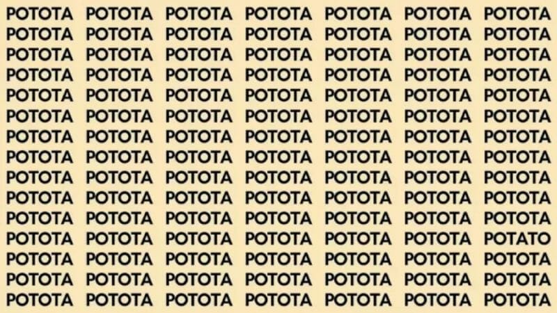 Try to find the word potato in this optical illusion if you are a genius