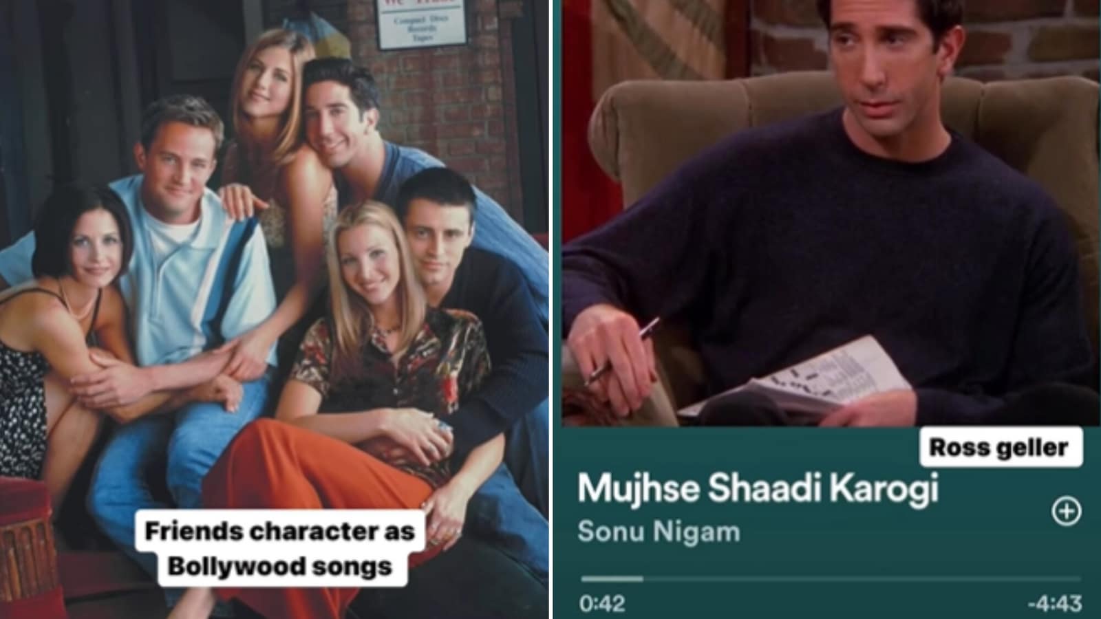 Artist imagines characters from Friends as Bollywood Songs. The result is spot-on