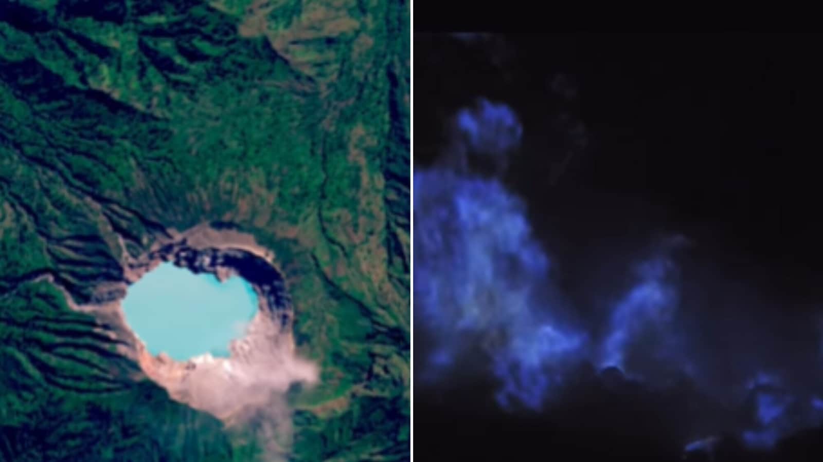 ESA shares video of ‘spooky’ volcanic lake that spews ‘eerie’ blue flames. Watch