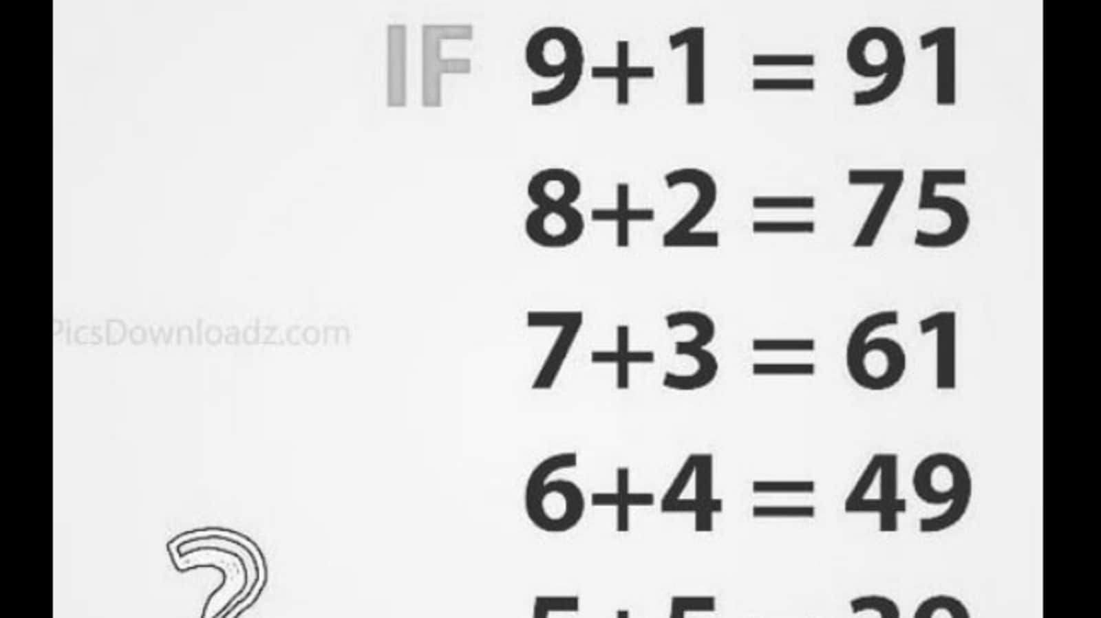 Think you are good at maths? This brain teaser will test your skills