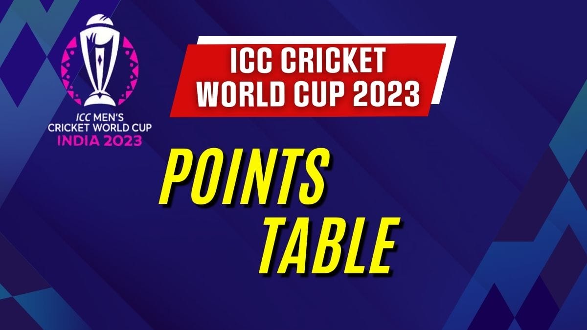 Get Here The Latest And Updated ICC World Cup 2023 Standings Of The 10 Teams