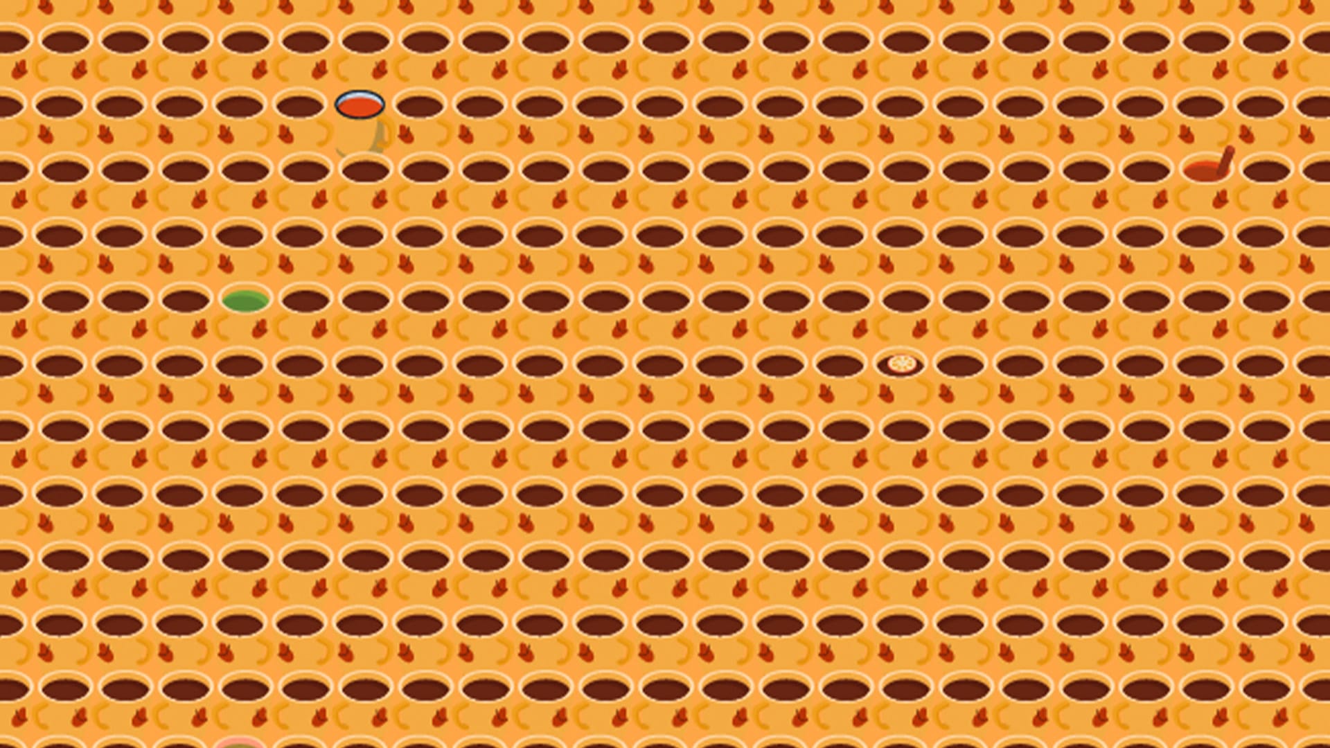 You have 20/20 vision if you can see 6 odd drinks among pumpkin spice lattes in optical illusion in less than 10 seconds