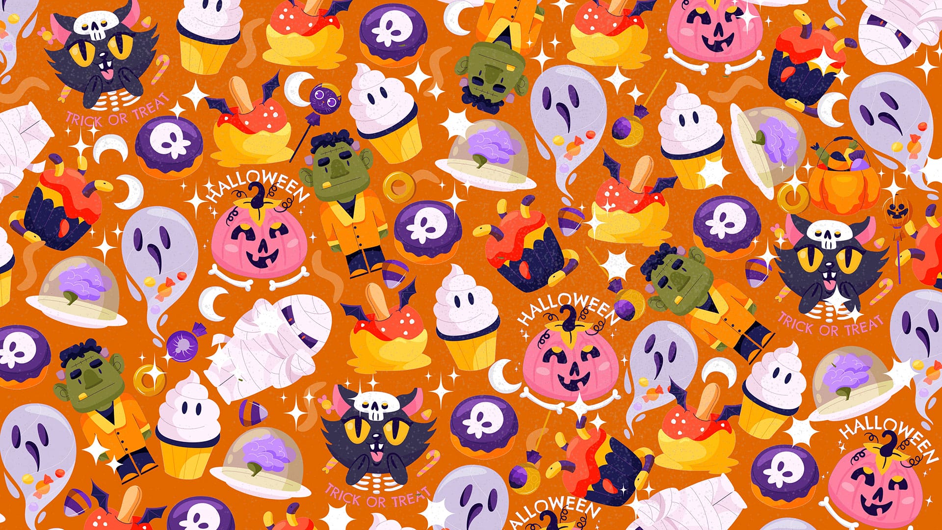 You have 20/20 vision if you spot the pumpkin full of treats among the Halloween decorations in less than 9 seconds