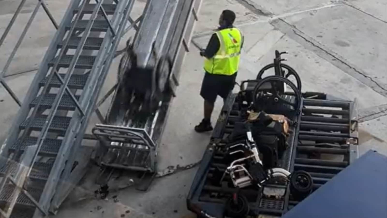 American Airlines staff mishandling a wheelchair caught on video, company responds