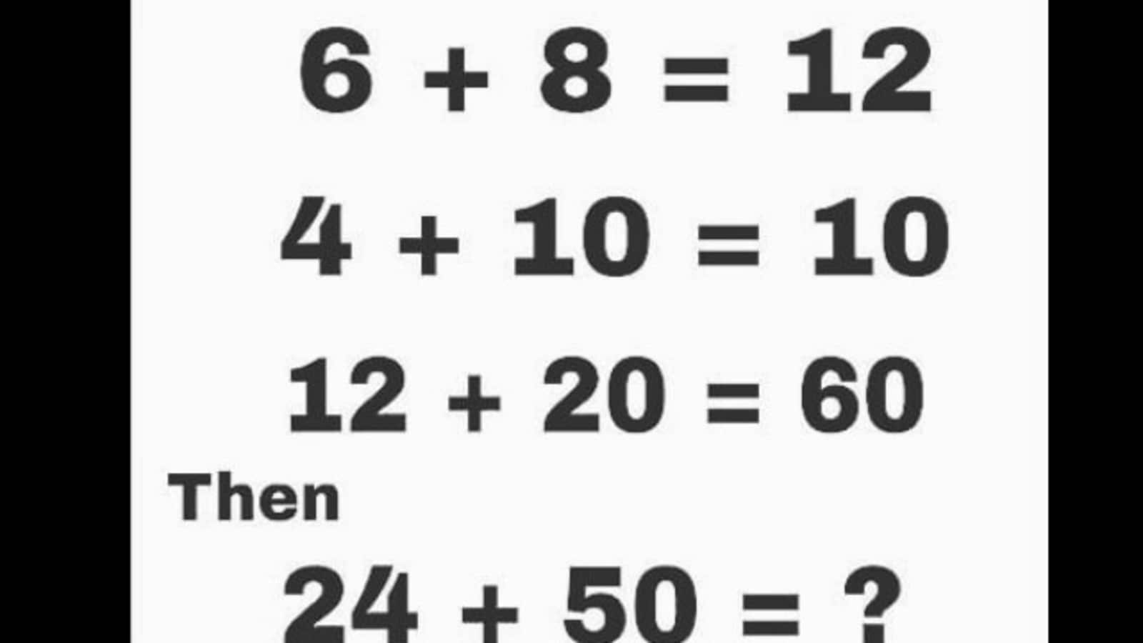 Are you good at maths? This brain teaser will prove your skills