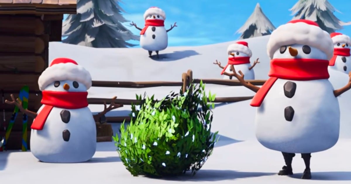 ‘Fortnite’ update makes you the most dangerous snowman ever