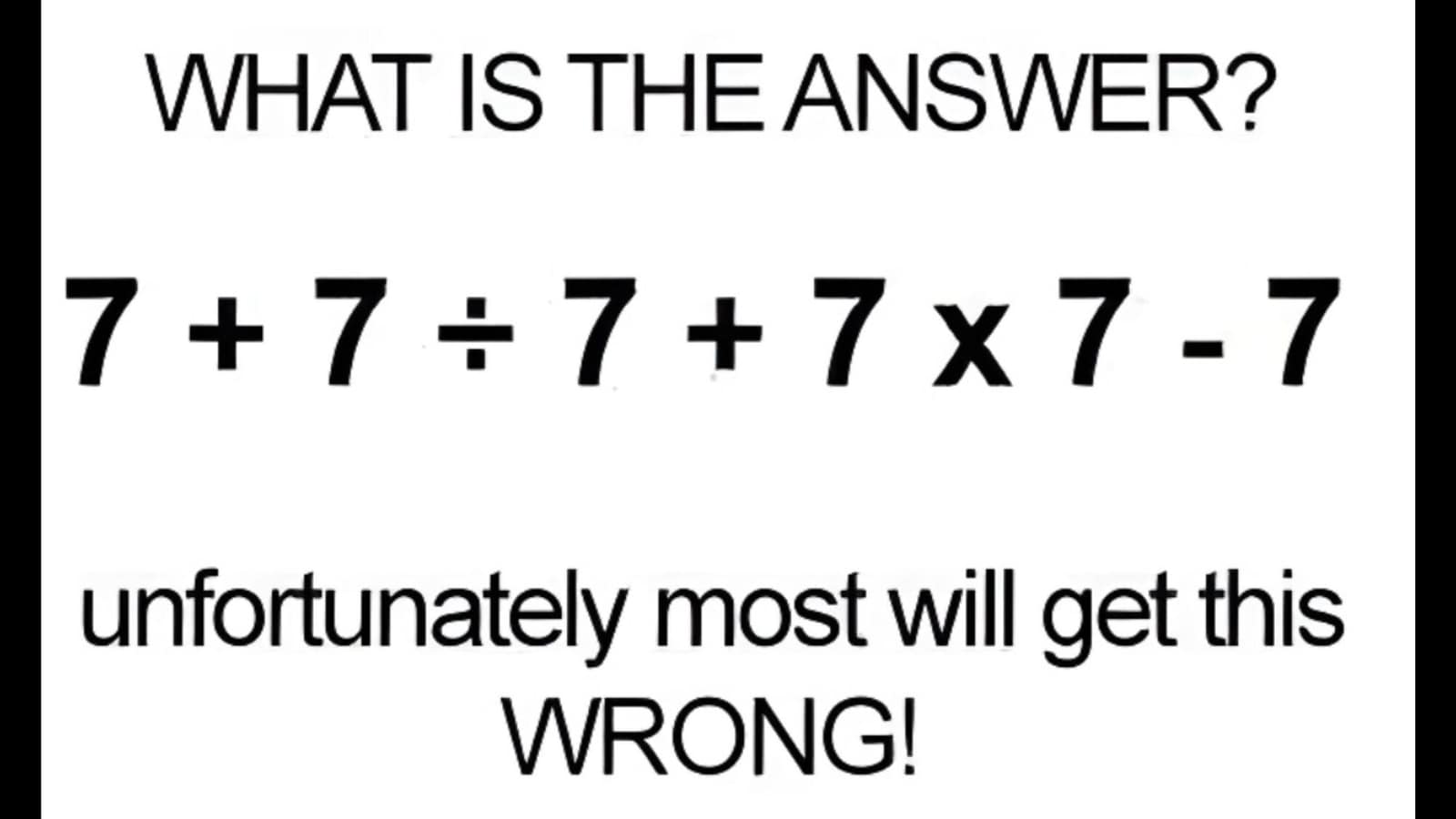 Brain Teaser: Can you solve this maths puzzle using BODMAS?