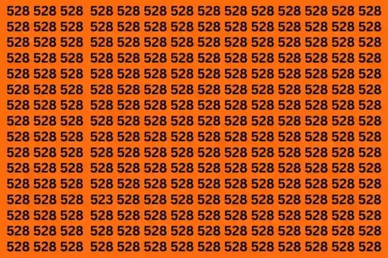 Can you find the specific string "523" hidden among "528".  You have almost 8 seconds for that