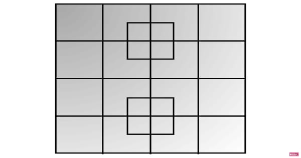 How many squares do you see in this picture? There's a lot more than it seems