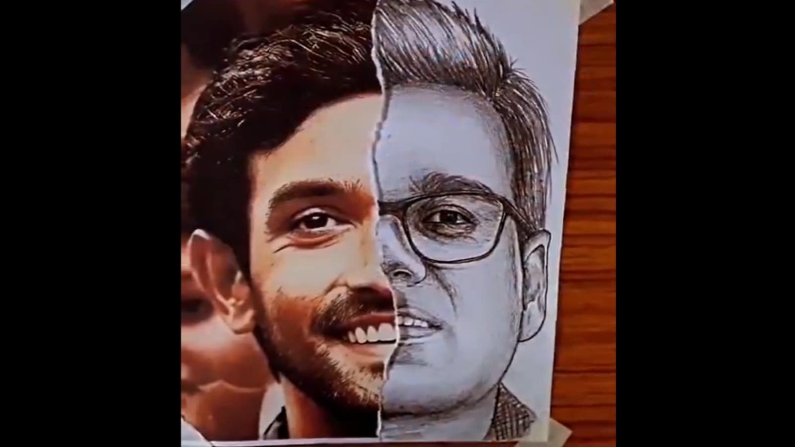 IPS Manoj Sharma shares fan-made sketch of him with 12th Fail actor Vikrant Massey