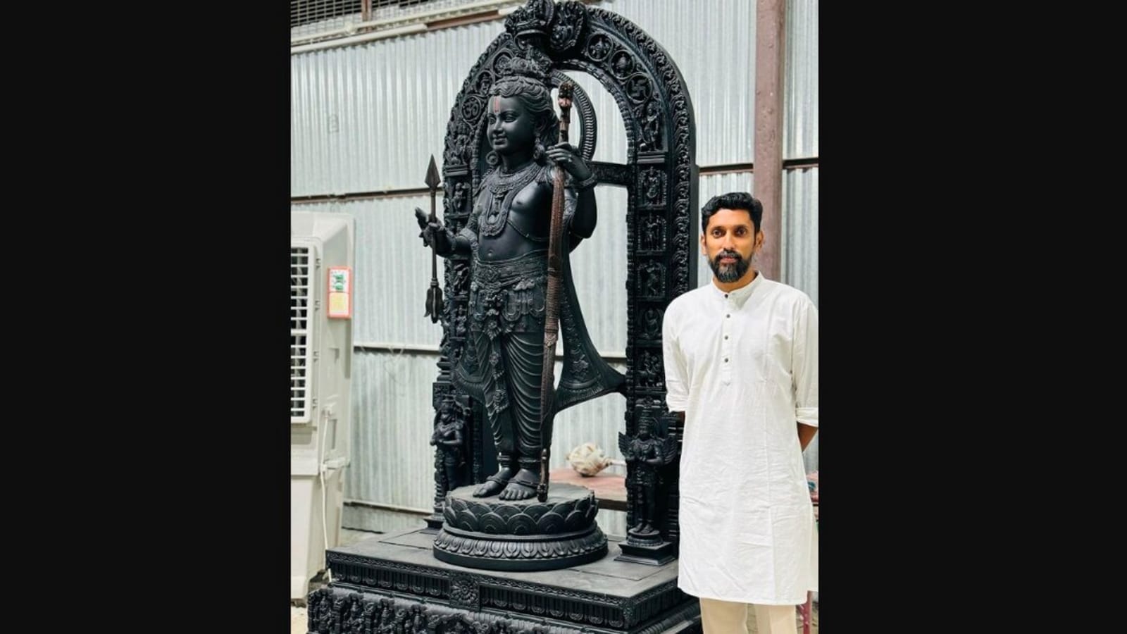 Arun Yogiraj shares pic of hammer and chisel he used to carve the ‘divine eyes’ of Ram Lalla idol