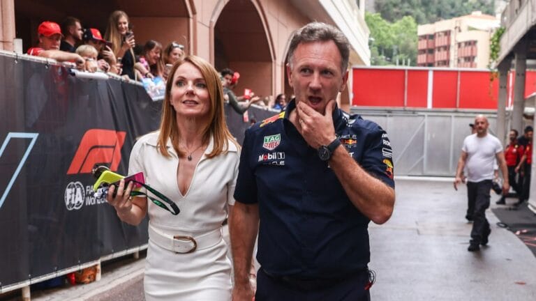 Geri Halliwell 'stunned' by flirty texts sent by Christian Horner to female staffer as couple locked in crisis talks