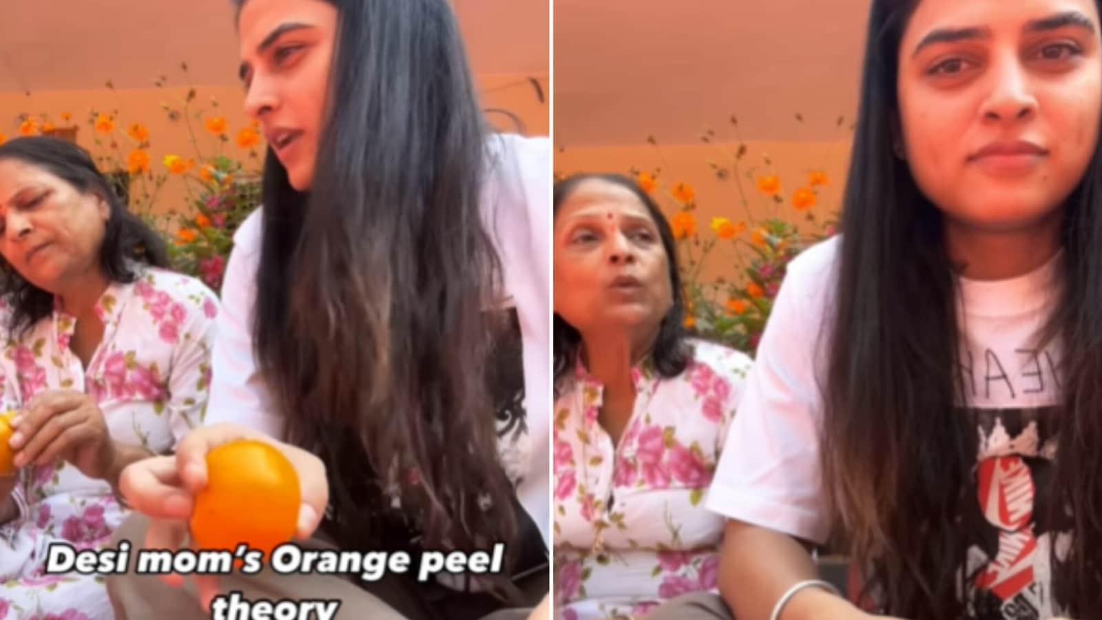 Mom’s epic reaction to viral orange peel theory will leave you in splits