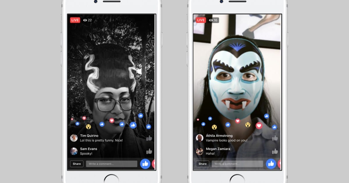 Too lazy for real Halloween costumes? Facebook Camera helps you dress up in AR