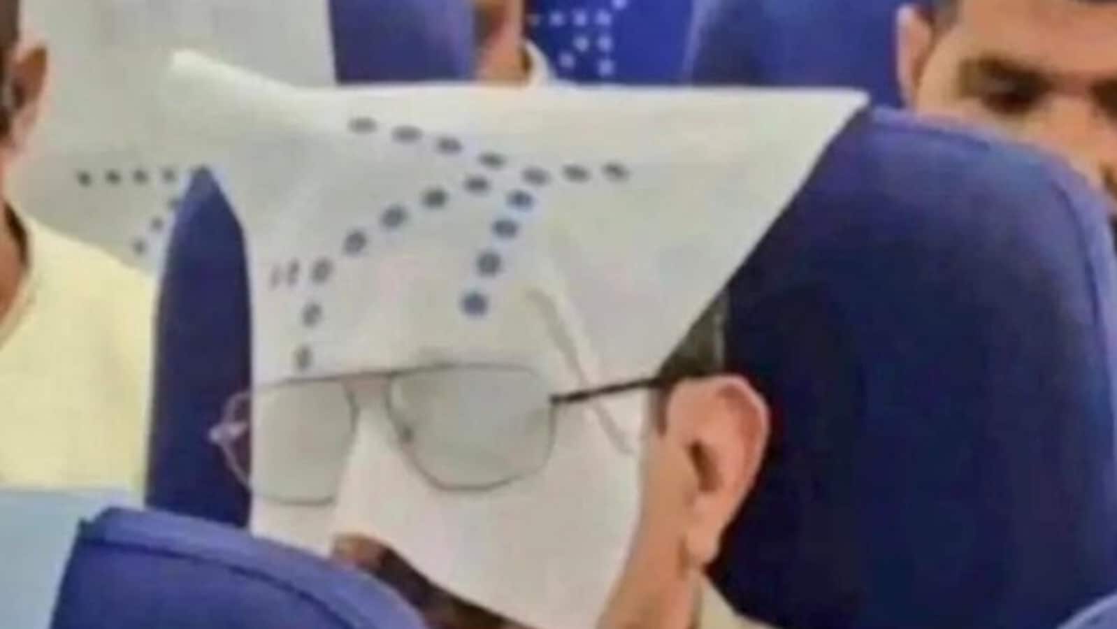 IndiGo passenger’s impromptu eye mask hack may fail to impress you but will make you chuckle