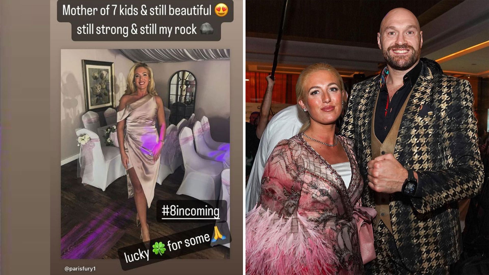 Tyson Fury hints wife Paris is pregnant with their EIGHTH child with cryptic message '#8 incoming' in Instagram post