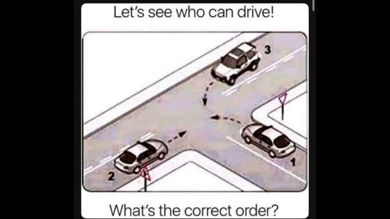 Brain Teaser: Can you determine the correct order in which these cars should move?