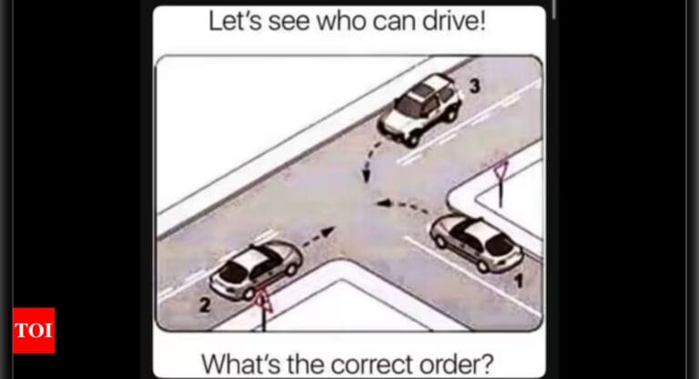 Brain Teaser: Can you say in which order the cars should move to avoid accidents? |