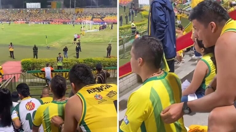 Man employs unusual way to help visually impaired friend enjoy football match. Viral video wins hearts