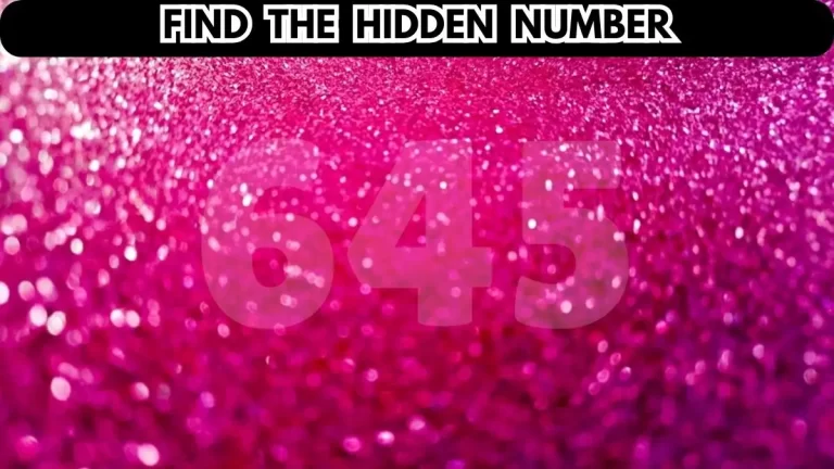Optical Illusion: Can You Find the Hidden Number in 10 Seconds?