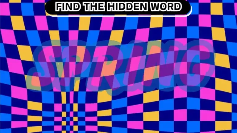 Optical Illusion: Find the Hidden Word in 12 Seconds