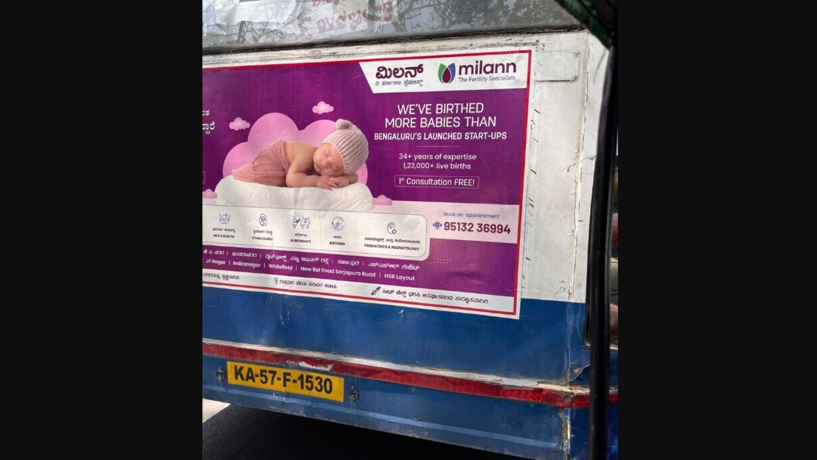 Peak Bengaluru moment: Fertility clinic takes a dig at city’s startup culture in witty ad