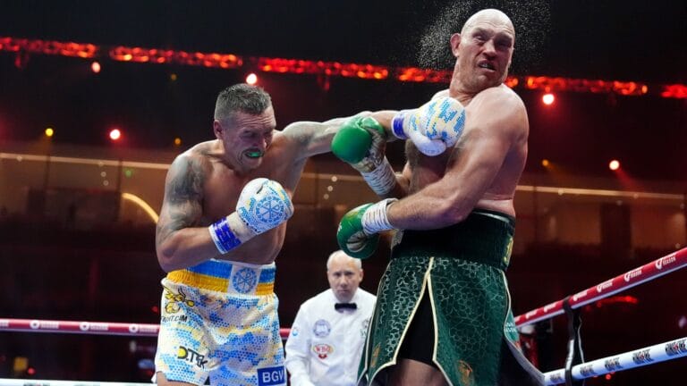 Tyson Fury vs Oleksandr Usyk LIVE RESULTS: Fury brutally DROPPED as fight ends in points decision - latest