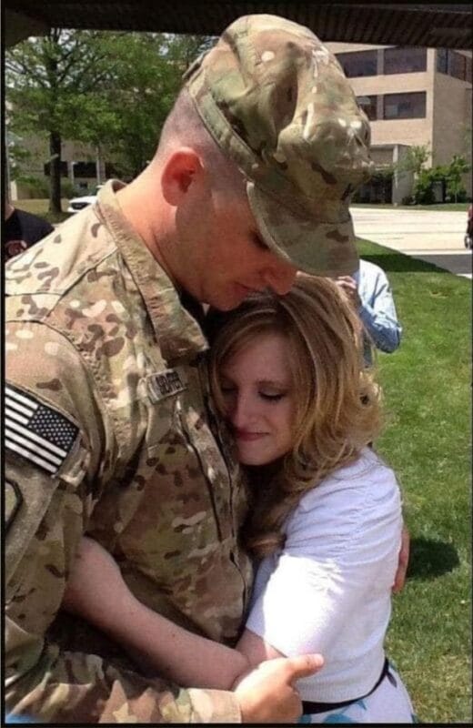 He returned home from the battlefield in Afghanistan to find his beautiful wife, but as he walked through the door, he froze in shock to find her working.
