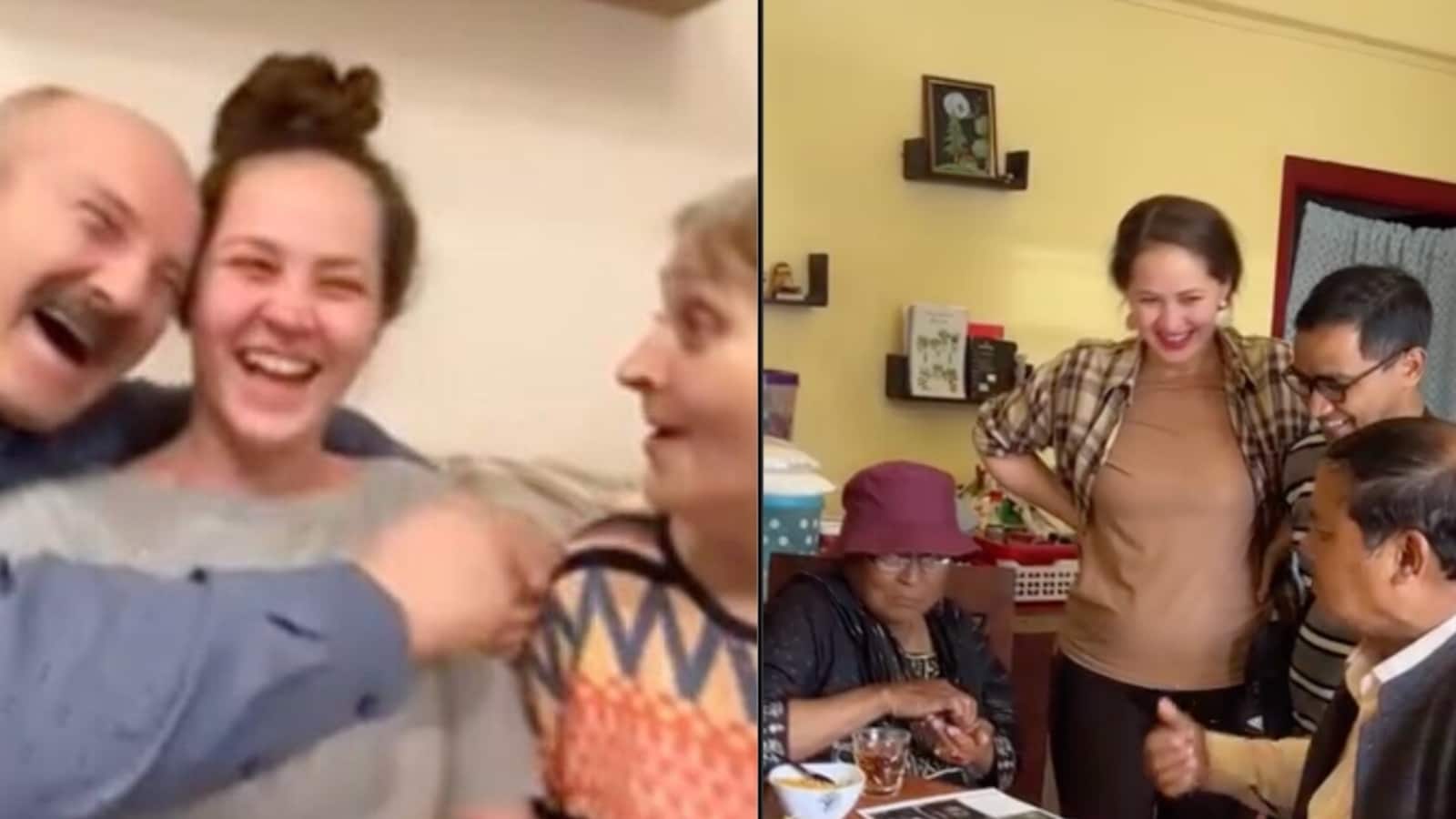 Russian vlogger records Indian in-laws’ vs her parents’ reaction to pregnancy announcement. Watch