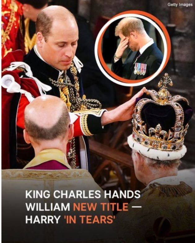 "'In tears': Prince Harry's reaction to brother Prince William being given new title by King Charles released"